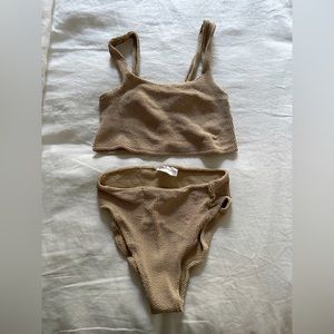 Youswim Verve high-waisted set in Sand